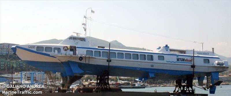 gabri (Passenger Ship) - IMO 8836950, MMSI 247160600, Call Sign IXYM under the flag of Italy