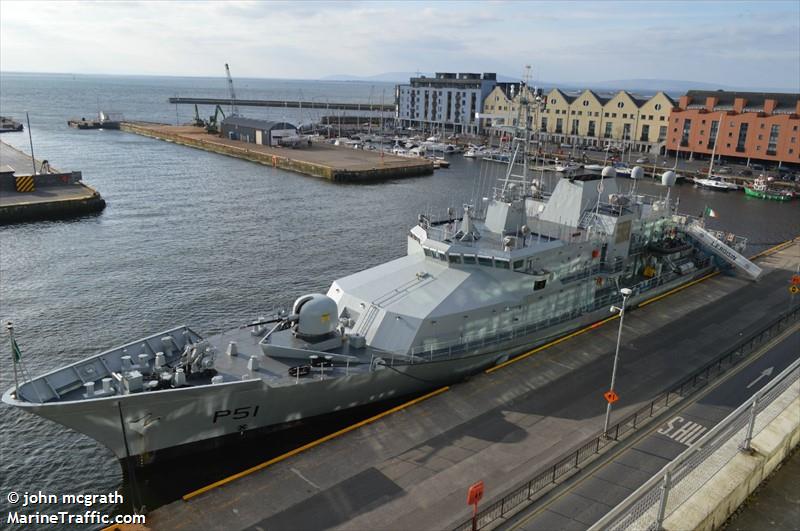 l.e roisin (Patrol Vessel) - IMO 9192923, MMSI 250180000, Call Sign EIWN under the flag of Ireland