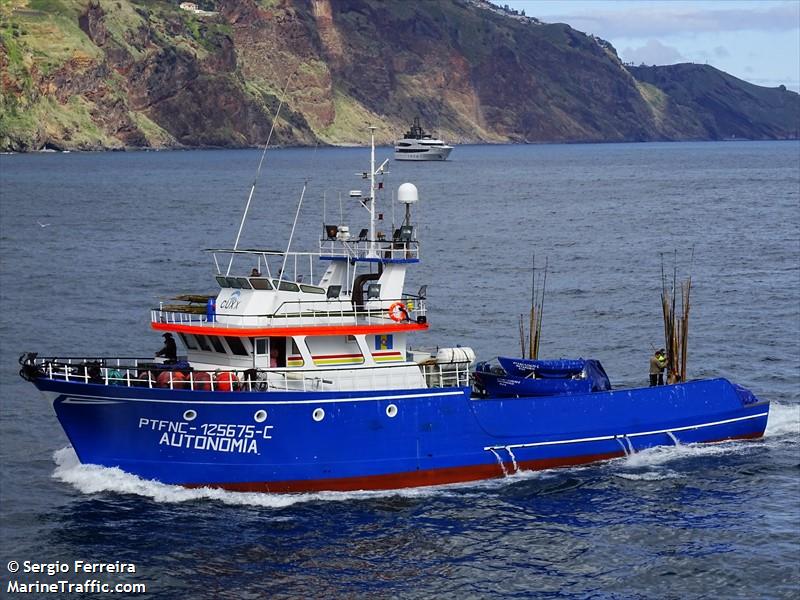 autonomia (Fishing Vessel) - IMO 8523424, MMSI 255505000, Call Sign CUXX under the flag of Madeira