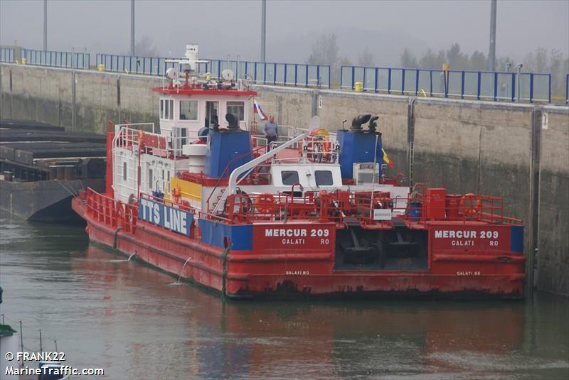 mercur 209 (Cargo ship) - IMO , MMSI 264162068, Call Sign YP2068 under the flag of Romania