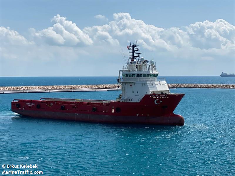 murat ilhan (Offshore Tug/Supply Ship) - IMO 9395446, MMSI 271048519, Call Sign TCA6275 under the flag of Turkey