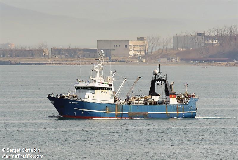 sea hunter (Fishing Vessel) - IMO 8905737, MMSI 273336810, Call Sign UBIF9 under the flag of Russia