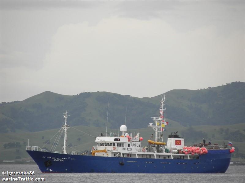 matua (Fishing Vessel) - IMO 9178707, MMSI 273410740, Call Sign UBFQ3 under the flag of Russia