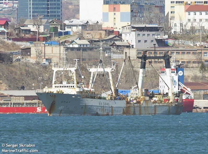 opal (Fishing Vessel) - IMO 8216796, MMSI 273442400, Call Sign UHCW under the flag of Russia