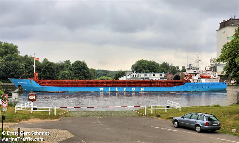 wilson brest (General Cargo Ship) - IMO 9126900, MMSI 314547000, Call Sign 8PBB4 under the flag of Barbados