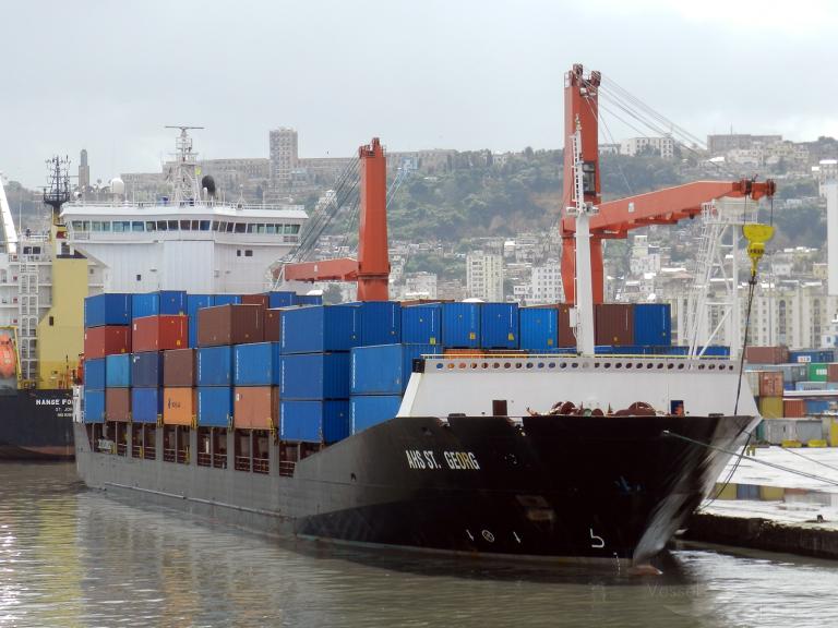 watermark st.george (Container Ship) - IMO 9139634, MMSI 354652000, Call Sign HOWI under the flag of Panama