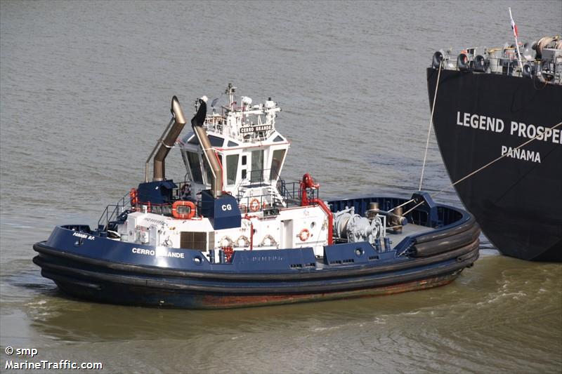 cerro grande (Tug) - IMO 9669598, MMSI 354832000, Call Sign TUG)CG under the flag of Panama