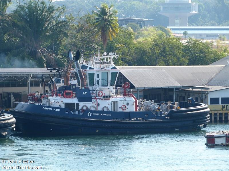 cerro azul (Tug) - IMO 9669524, MMSI 355490000, Call Sign TUG)AZ under the flag of Panama