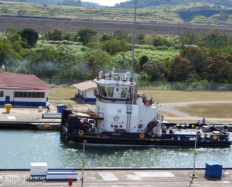 cazalla (Pusher Tug) - IMO 9658214, MMSI 373647000, Call Sign TUG)CZ under the flag of Panama