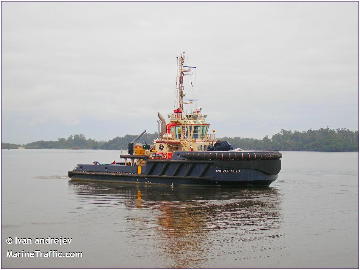 svitzer soyo (Tug) - IMO 9581588, MMSI 377544000, Call Sign J8B4399 under the flag of St Vincent & Grenadines