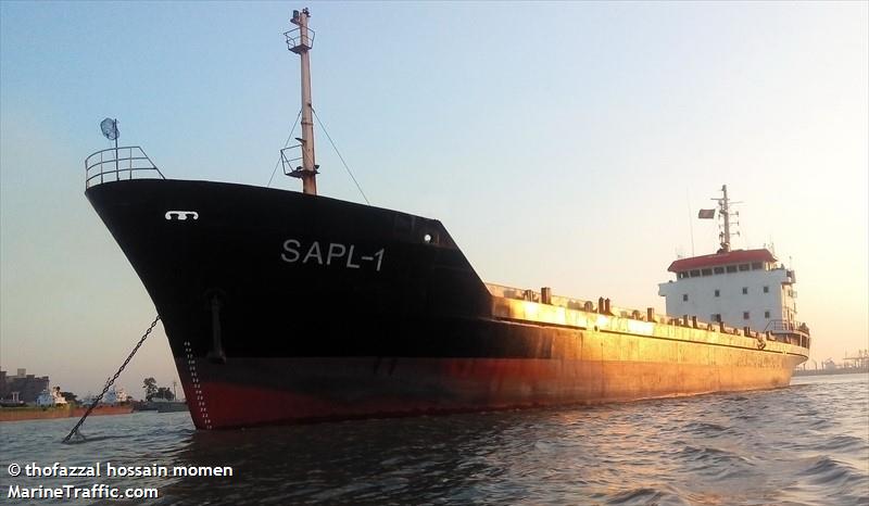 mv. sapl-1 (Container Ship) - IMO 9220158, MMSI 405000230, Call Sign S2BG9 under the flag of Bangladesh