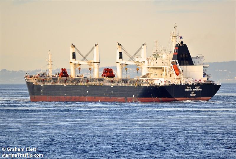 vishva malhar (Bulk Carrier) - IMO 9624017, MMSI 419000321, Call Sign AVMH under the flag of India