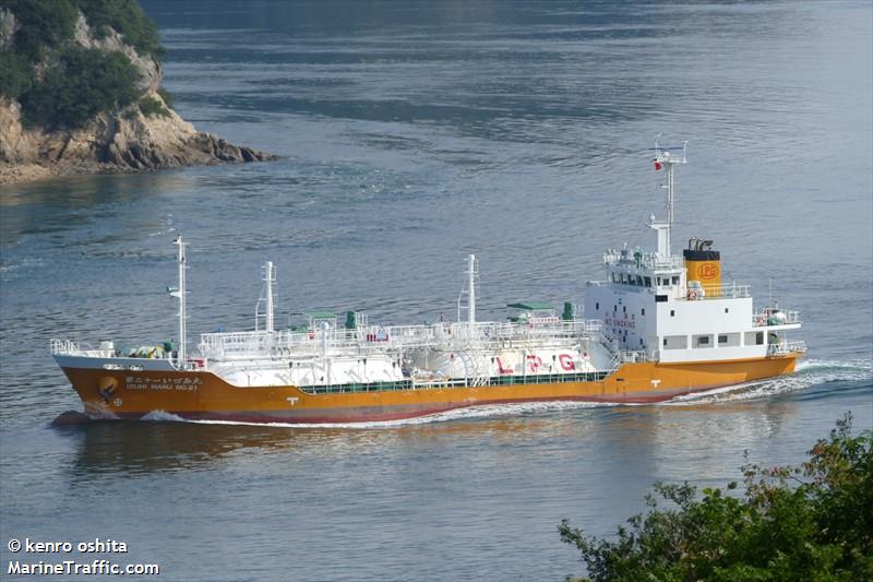 izumimaru no.21 (LPG Tanker) - IMO 9901271, MMSI 431016201, Call Sign JD4908 under the flag of Japan