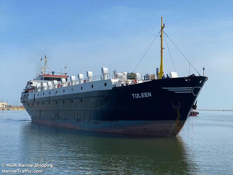 tuleen (Livestock Carrier) - IMO 7396630, MMSI 511100448, Call Sign T8A3598 under the flag of Palau