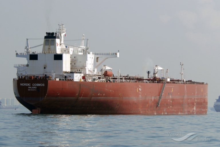 nordic cosmos (Crude Oil Tanker) - IMO 9233765, MMSI 538001786, Call Sign V7EE7 under the flag of Marshall Islands