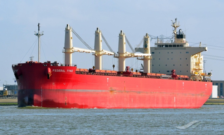 federal tyne (Bulk Carrier) - IMO 9658903, MMSI 538004750, Call Sign V7YW5 under the flag of Marshall Islands