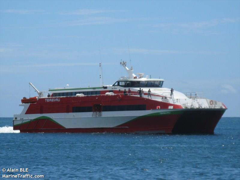 terevau (Passenger/Ro-Ro Cargo Ship) - IMO 9336529, MMSI 546017900, Call Sign FMER under the flag of French Polynesia