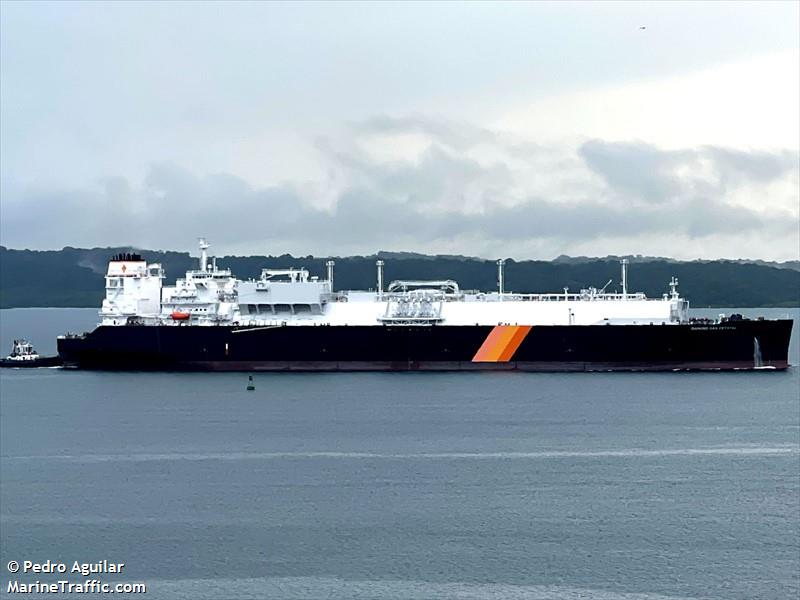diamond gas crystal (LNG Tanker) - IMO 9874454, MMSI 563125300, Call Sign 9V7021 under the flag of Singapore