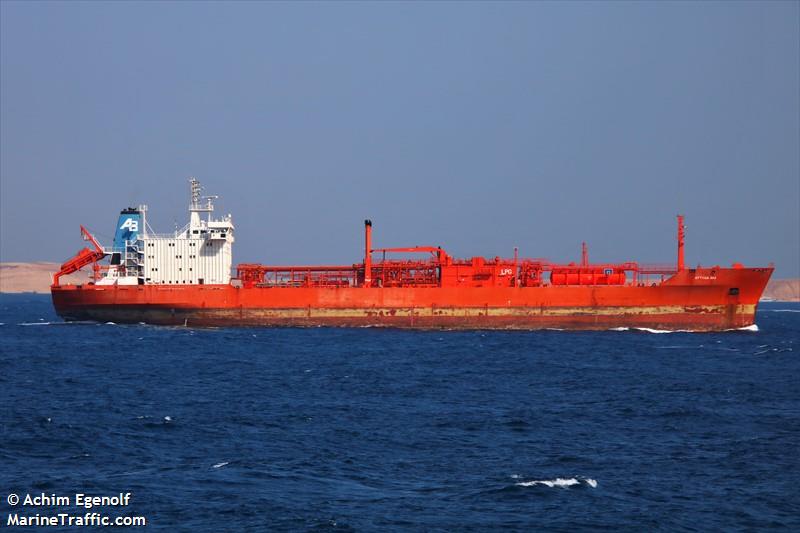 eftyxia gas (LPG Tanker) - IMO 8813116, MMSI 636017734, Call Sign D5MM2 under the flag of Liberia