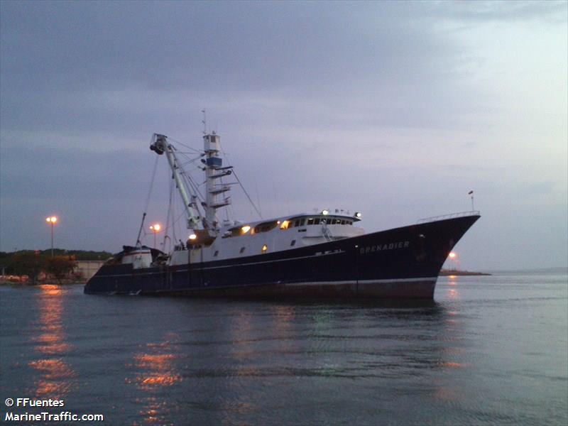 grenadier (Fishing Vessel) - IMO 7435278, MMSI 730153490, Call Sign HKRQ under the flag of Colombia