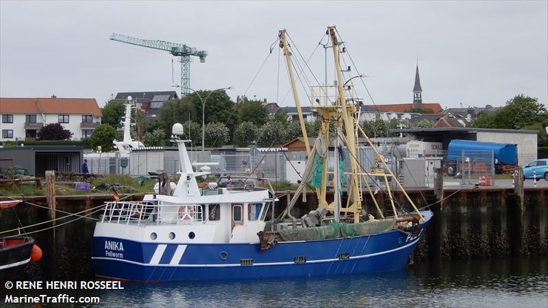 anika (Fishing vessel) - IMO , MMSI 211595000, Call Sign DKFF under the flag of Germany