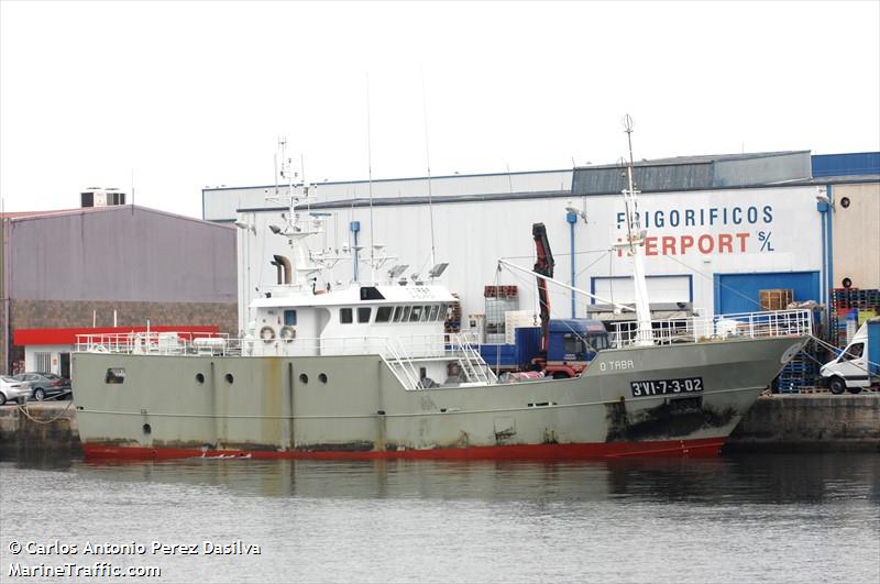 o taba (Fishing Vessel) - IMO 8733392, MMSI 224308000, Call Sign EBRW under the flag of Spain