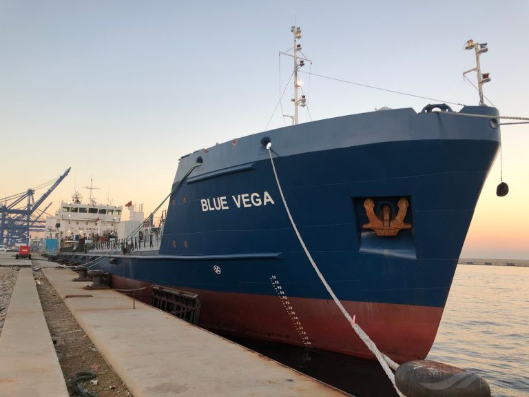blue vega (Oil Products Tanker) - IMO 9631905, MMSI 224536000, Call Sign EAMM under the flag of Spain