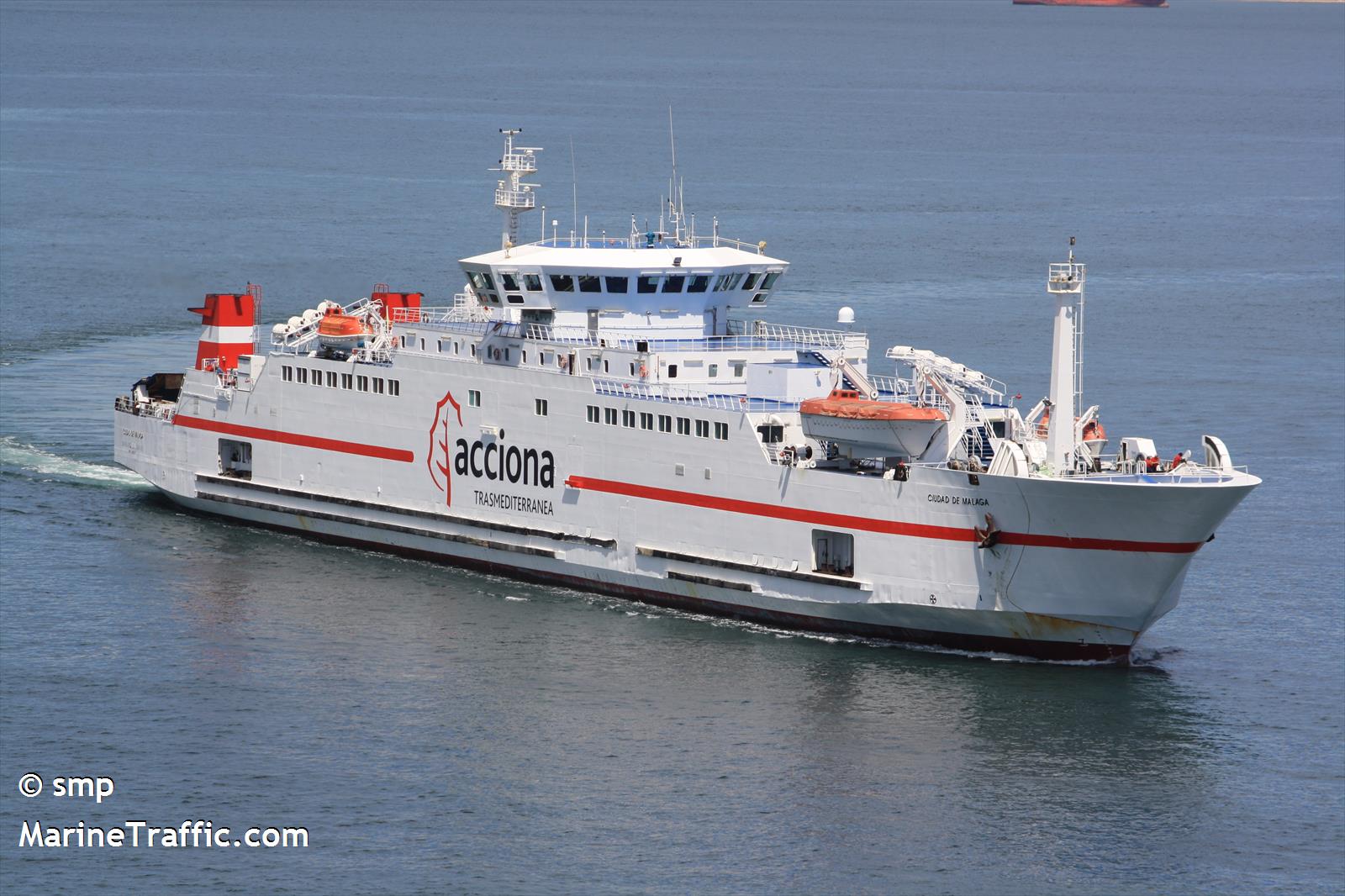c.de malaga (Passenger/Ro-Ro Cargo Ship) - IMO 9080015, MMSI 224549000, Call Sign EAJW under the flag of Spain