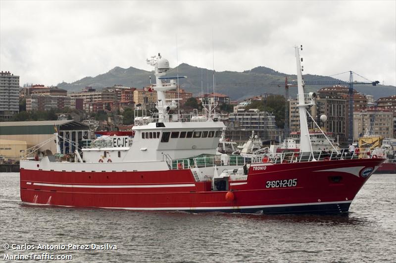 tronio (Fishing Vessel) - IMO 9361603, MMSI 224623000, Call Sign ECJF under the flag of Spain