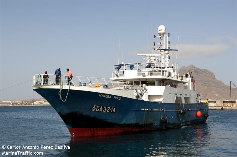 haizea hiru (Fishing Support Vessel) - IMO 9717955, MMSI 225460000, Call Sign EAMG under the flag of Spain