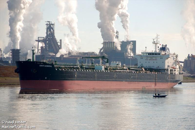 kriti admiral (Chemical/Oil Products Tanker) - IMO 9314870, MMSI 241751000, Call Sign SVDL9 under the flag of Greece