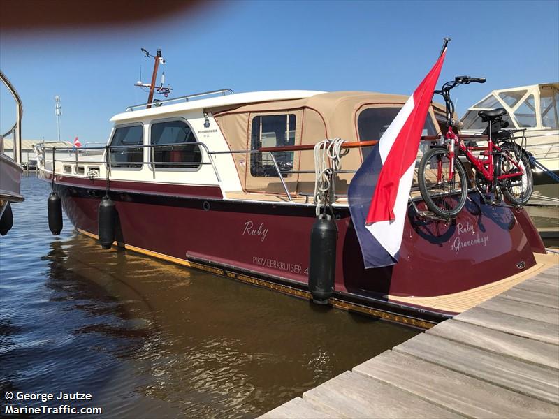 ruby (Pleasure craft) - IMO , MMSI 244130385, Call Sign PF8075 under the flag of Netherlands
