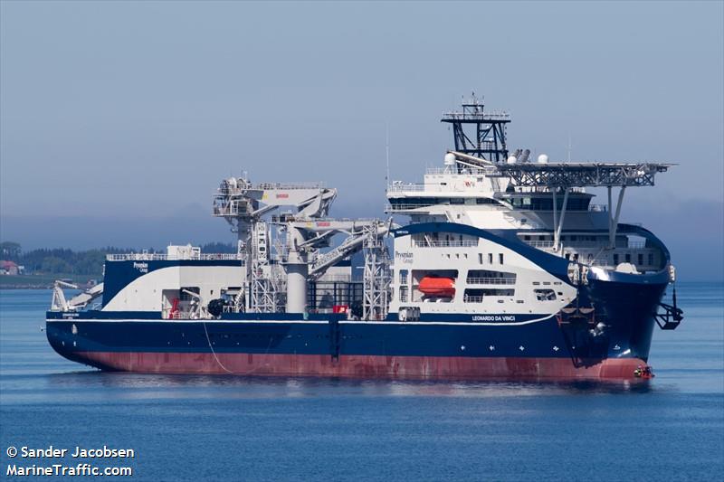 leonardo da vinci (Cable Layer) - IMO 9857315, MMSI 247415300, Call Sign IJVJ2 under the flag of Italy