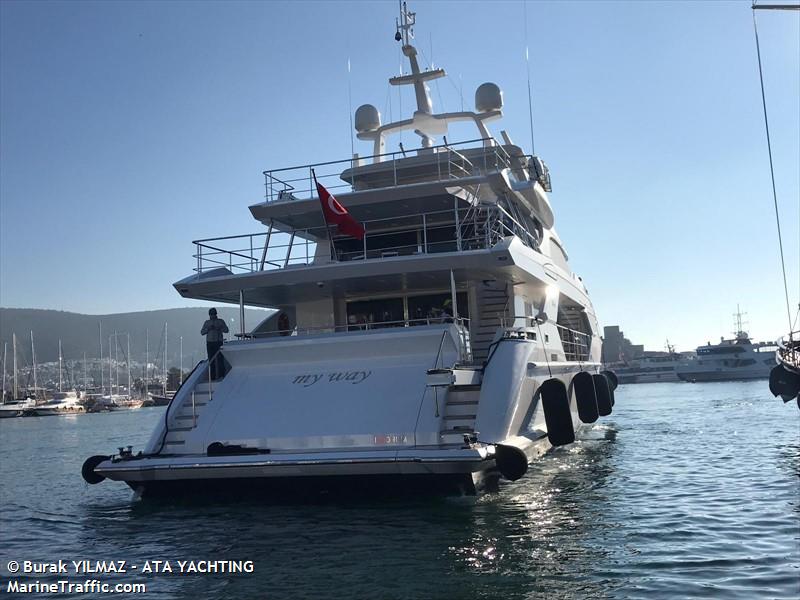 my way (Yacht) - IMO 9854258, MMSI 271045806, Call Sign YMA9435 under the flag of Turkey