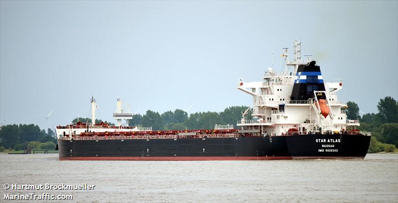 star atlas (Bulk Carrier) - IMO 9828302, MMSI 311000734, Call Sign C6DO5 under the flag of Bahamas