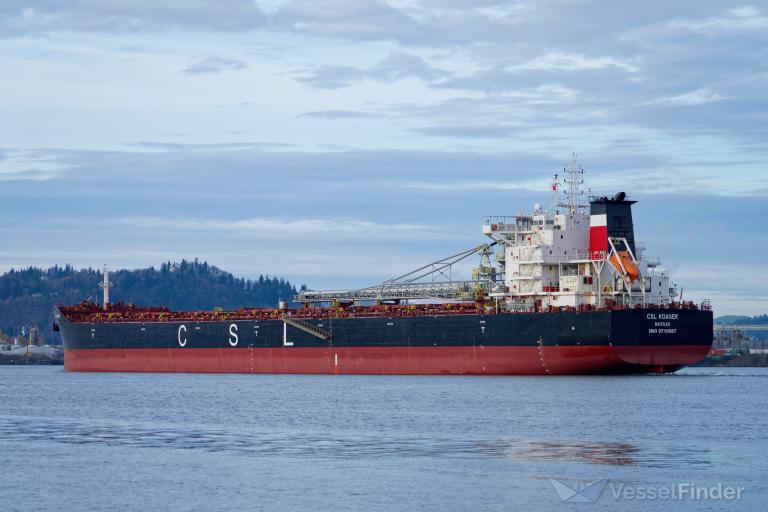 csl koasek (Self Discharging Bulk Carrier) - IMO 9710567, MMSI 311000898, Call Sign C6EH7 under the flag of Bahamas