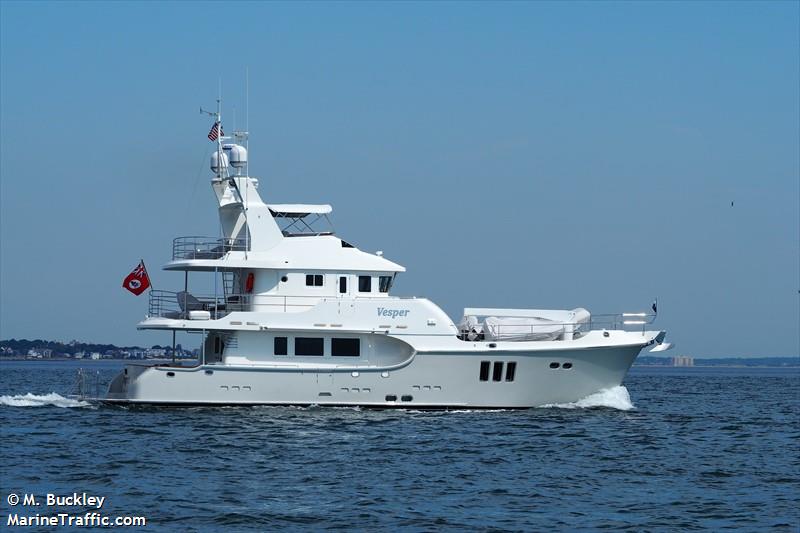 vesper (Pleasure craft) - IMO , MMSI 319090200, Call Sign ZGFI2 under the flag of Cayman Islands