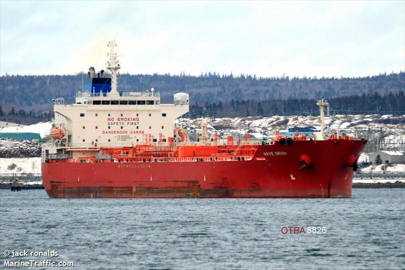 nave orion (Chemical/Oil Products Tanker) - IMO 9459096, MMSI 351696000, Call Sign 3FHW4 under the flag of Panama