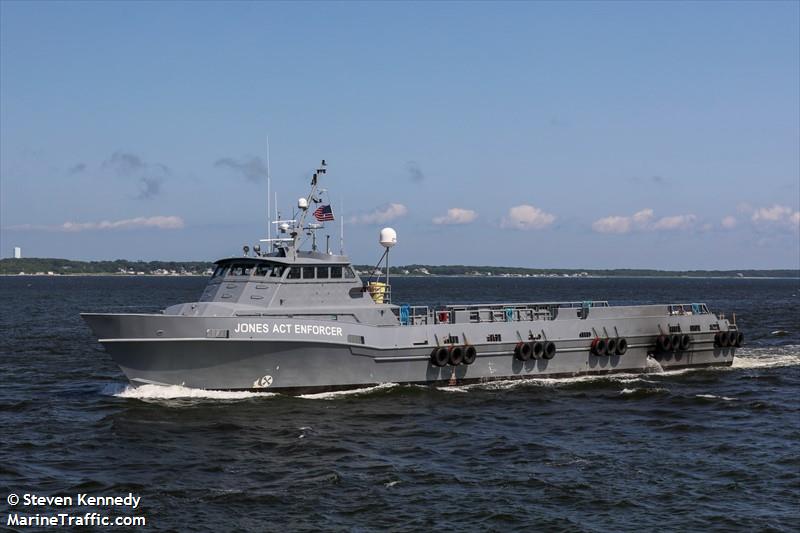 jones act enforcer (Passenger ship) - IMO , MMSI 367185250, Call Sign WDG8700 under the flag of United States (USA)