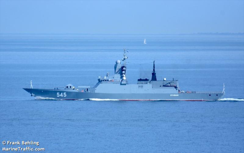 russian warship 545 (Military ops) - IMO , MMSI 376564220 under the flag of St Vincent & Grenadines