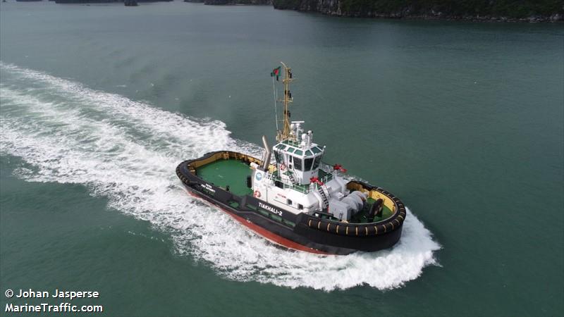 tiakhali-2 (Tug) - IMO 9804069, MMSI 376923000, Call Sign J8B6019 under the flag of St Vincent & Grenadines