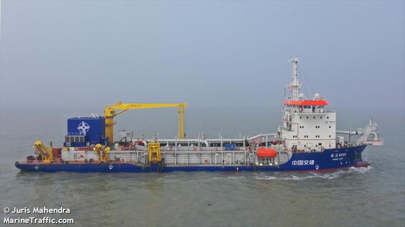 hang jun 6008 (Hopper Dredger) - IMO 9859404, MMSI 413381570, Call Sign BRAP under the flag of China