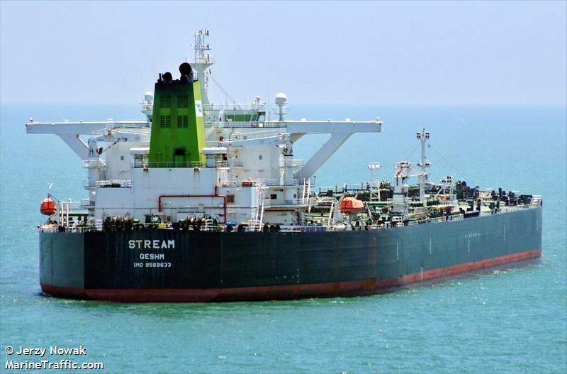 stream (Crude Oil Tanker) - IMO 9569633, MMSI 422207100, Call Sign EPJE6 under the flag of Iran