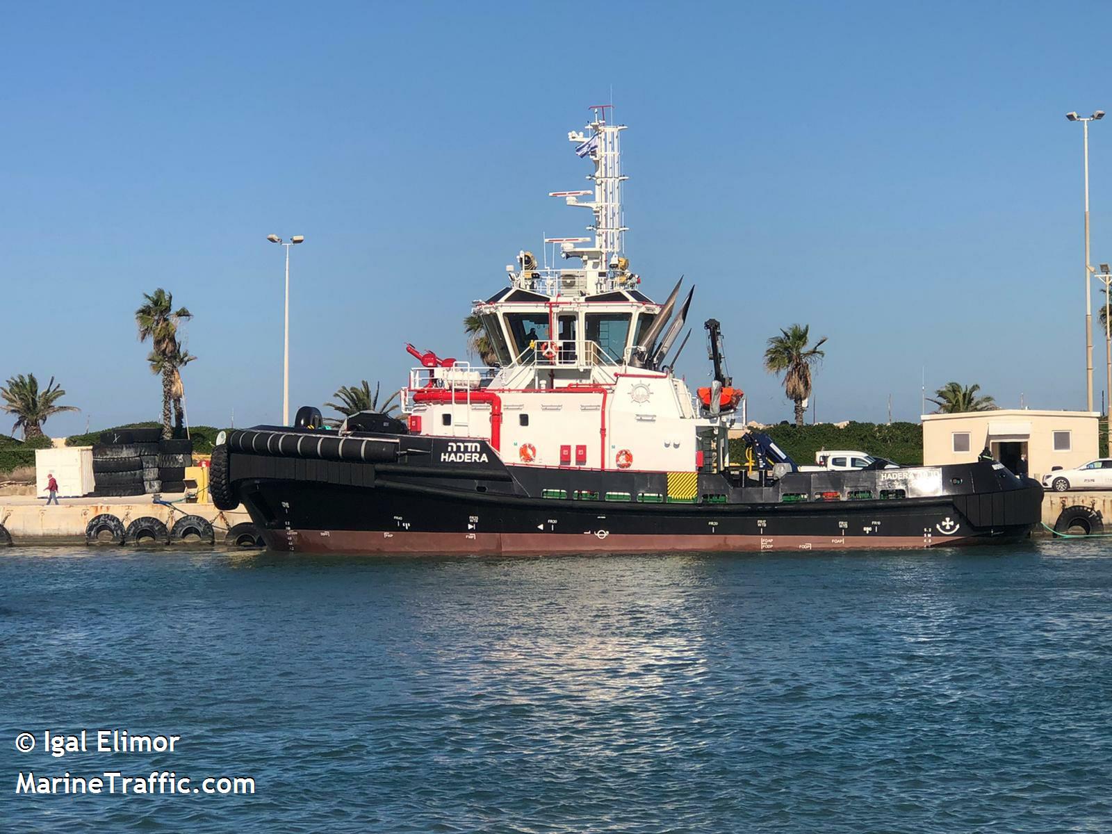 hadera (Tug) - IMO 9891725, MMSI 428000407, Call Sign 4XDA9 under the flag of Israel