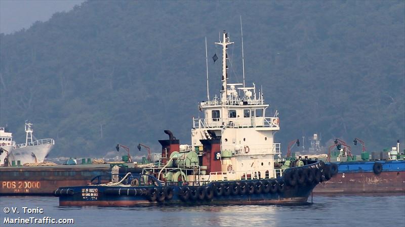 myung jin 802 (Tug) - IMO 8974788, MMSI 441697000, Call Sign DSQT4 under the flag of Korea