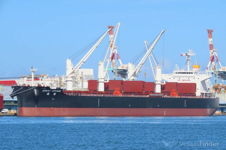 great voyage (Bulk Carrier) - IMO 9909106, MMSI 477706300, Call Sign VRTY4 under the flag of Hong Kong