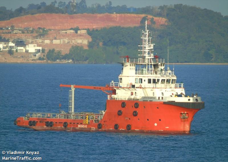 limin rosmina (Offshore Tug/Supply Ship) - IMO 9703186, MMSI 525020290, Call Sign PLKK under the flag of Indonesia