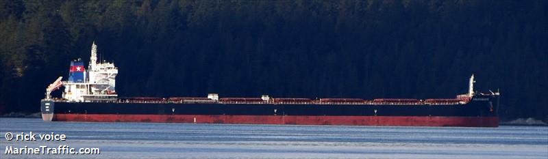 andromache (Bulk Carrier) - IMO 9717981, MMSI 538009341, Call Sign V7A4616 under the flag of Marshall Islands