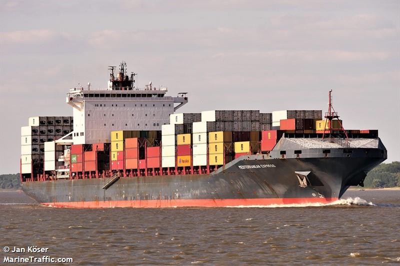 mediterranean expres (Container Ship) - IMO 9622019, MMSI 563130100, Call Sign 9V7111 under the flag of Singapore
