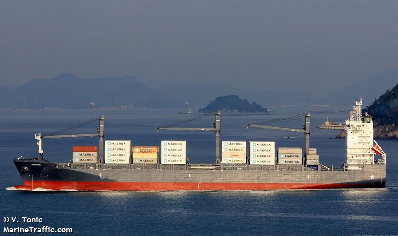 meridian (Container Ship) - IMO 9694402, MMSI 563403000, Call Sign 9V3397 under the flag of Singapore